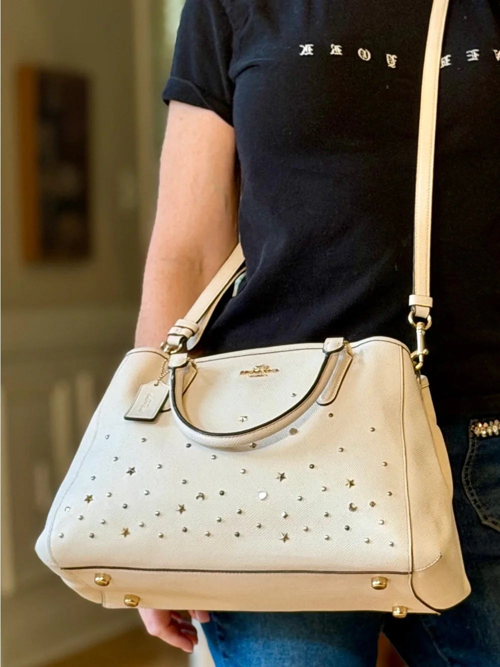 Coach Celestial 2017 Rare Highly Collectible Stardust Margot Carryall